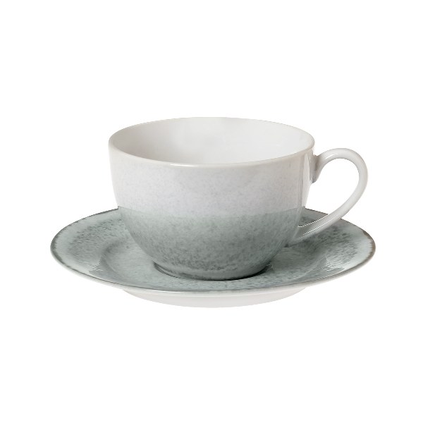 Φλυτζάνι Τσαγιού 230ml In-glaze Stoneware Pluto CRYSPO TRIO 25.093.16 (Σετ 2 Τεμάχια) (Χρώμα: Γκρι, Υλικό: Stoneware) - CRYSPO TRIO - 25.093.16